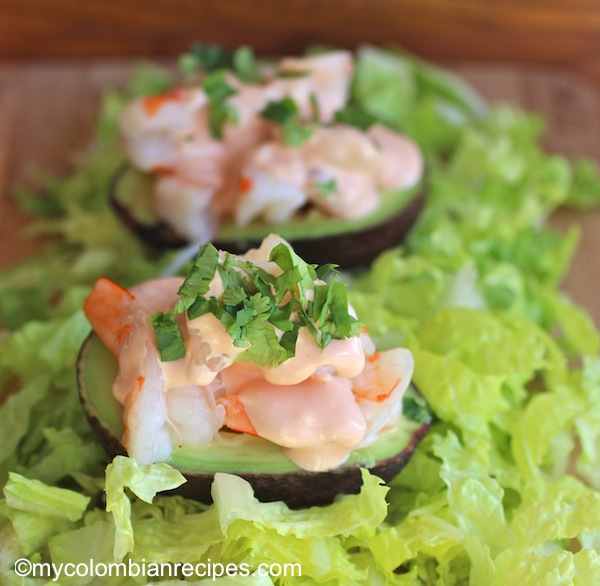 Avocados Stuffed with Shrimp - My Colombian Recipes