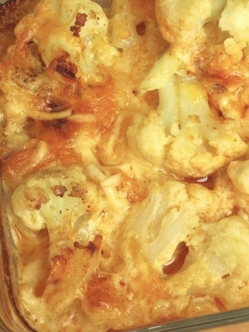 Cauliflower al Gratin (Coliflor Gratinada)