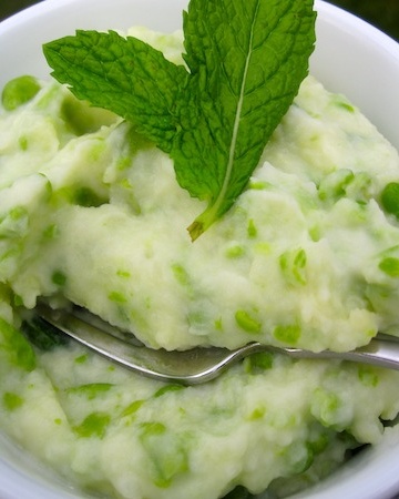 Mashed Potatoes with Peas and Mint