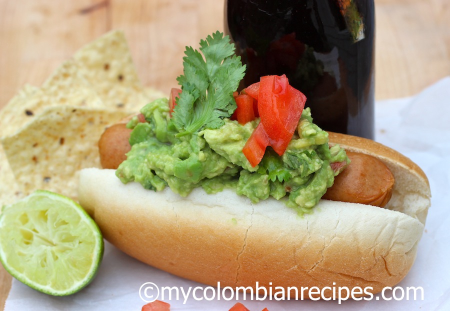 Hot Dogs with Guacamole(Perro Caliente con Guacamole) - My Colombian ...
