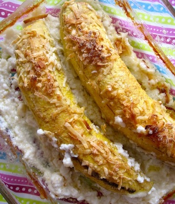 Baked Plantains with Coconut