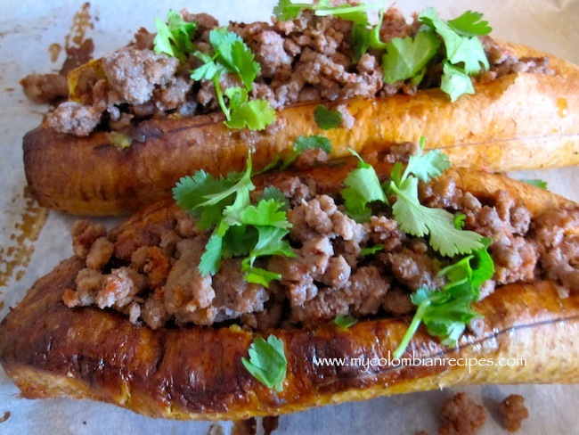 Plátanos Maduros Rellenos de Carne (Ripe Plantains Stuffed with Meat) - My  Colombian Recipes