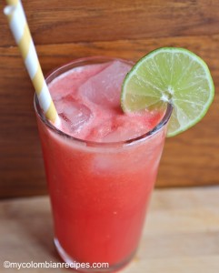 Limonada de Sandía (Watermelon Limeade) - My Colombian Recipes