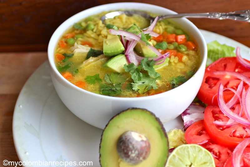 Sopa de Letras con Pollo (Alphabet and Chicken Soup) | My Colombian Recipes