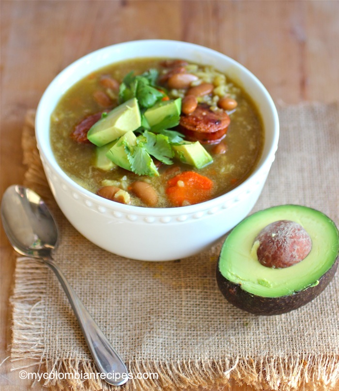 Sopa-de-Arroz-con-Frijoles