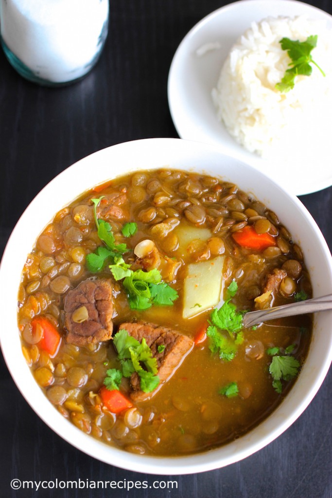 Sopa de Lentejas con Carne - My Colombian Recipes