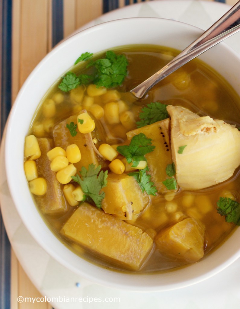 Sopa de Pollo y Plátano Verde (Chicken and Green Plantain Soup) - My ...