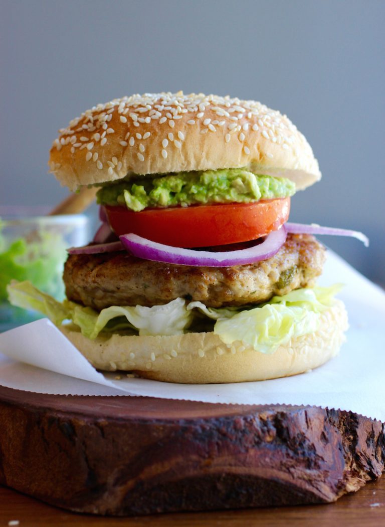 Turkey-Poblano Pepper Burgers - My Colombian Recipes