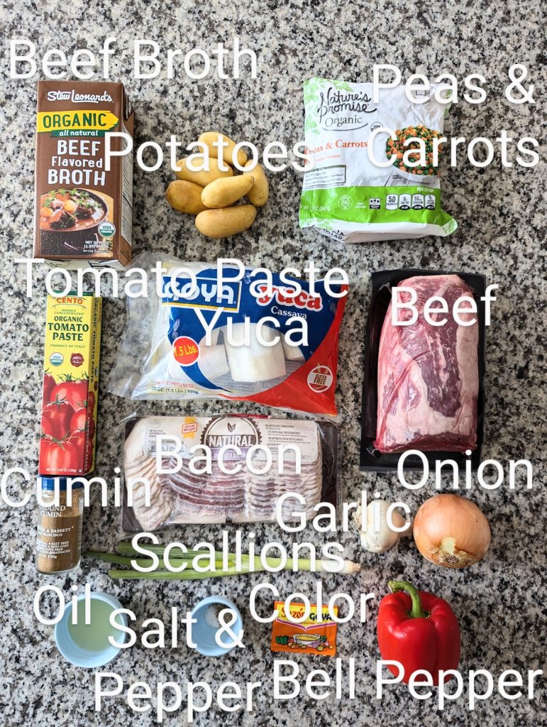 Posta Rellena Ingredients