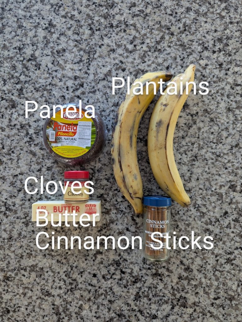 Platanos Calados Ingredients