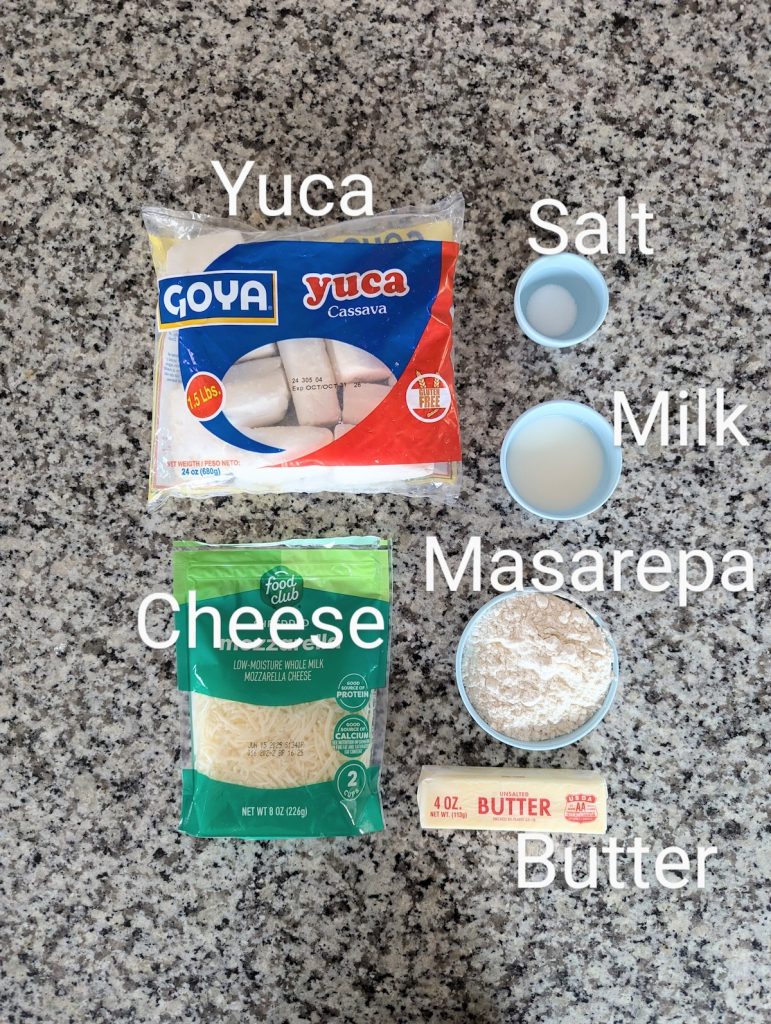 Arepas De Yuca Ingredients